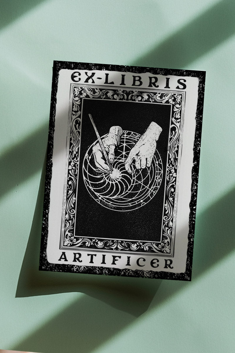 Ex Libris Artificer - Luxury Textured Paper Bookplate