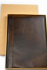 Ashwood A4 Leather Notebook Cover and Notebook - Classic Brown