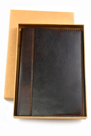 Ashwood A5 Leather Notebook Cover and Notebook - Classic Brown