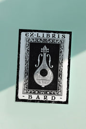 Ex Libris Bard - Luxury Textured Paper Bookplate