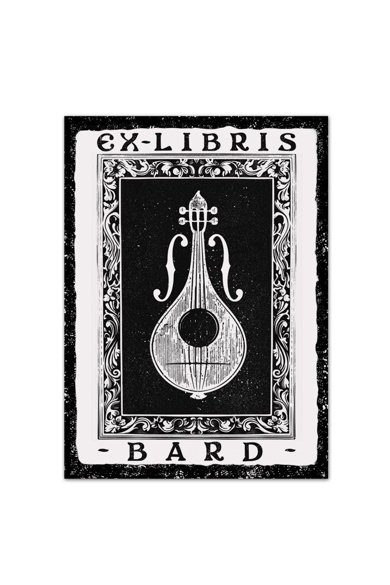 Ex Libris Bard - Luxury Textured Paper Bookplate