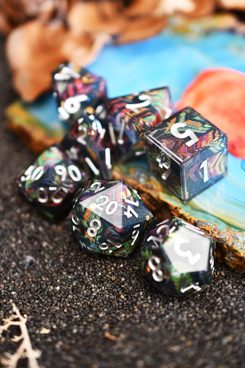Bird of Paradise - Premium Sharp Edge Dice Set
