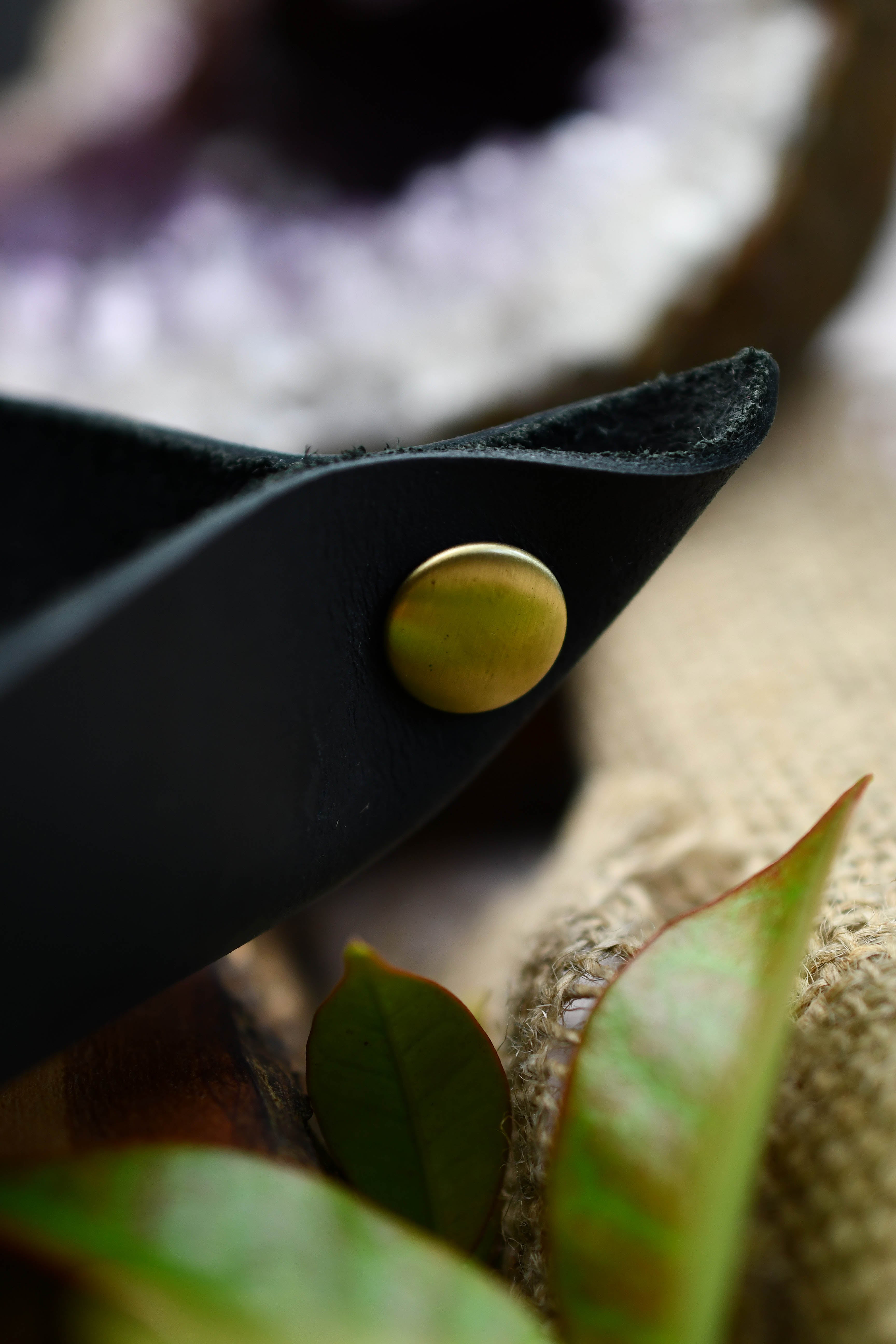 Midnight Black Handmade Dice Tray