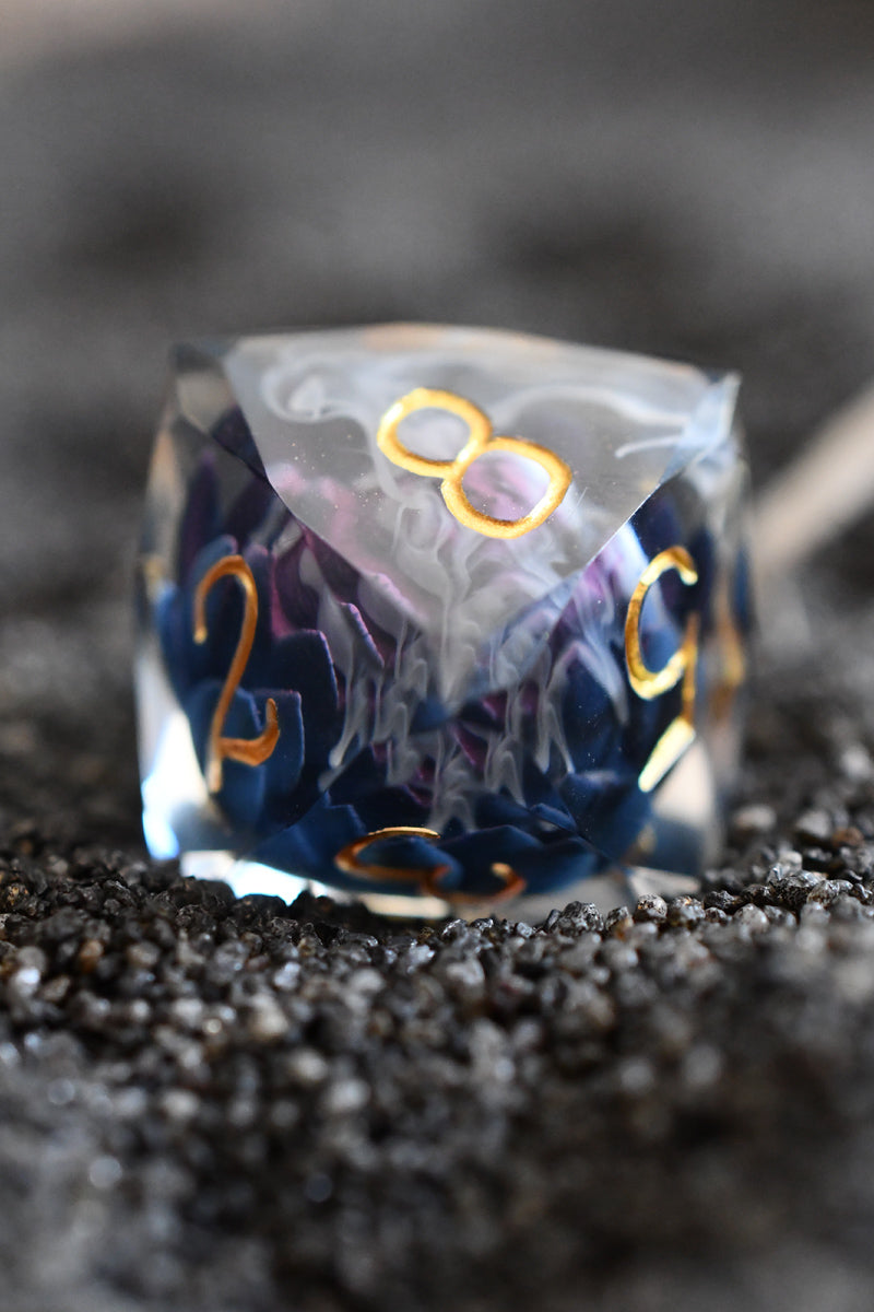 Black Lotus - Premium Sharp Edge Jewel-Cut Dice Set