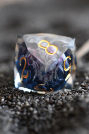 Black Lotus - Premium Sharp Edge Jewel-Cut Dice Set