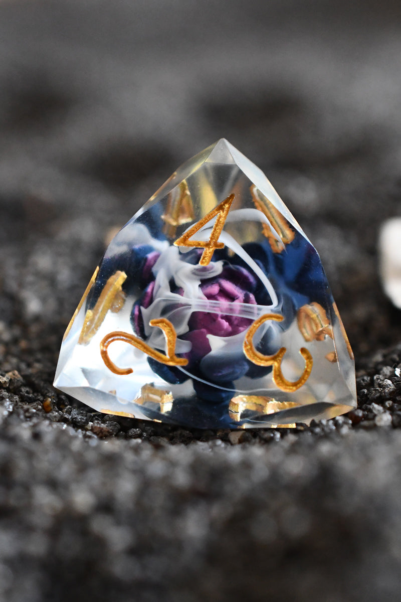 Black Lotus - Premium Sharp Edge Jewel-Cut Dice Set