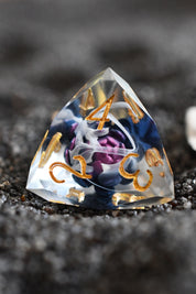 Black Lotus - Premium Sharp Edge Jewel-Cut Dice Set