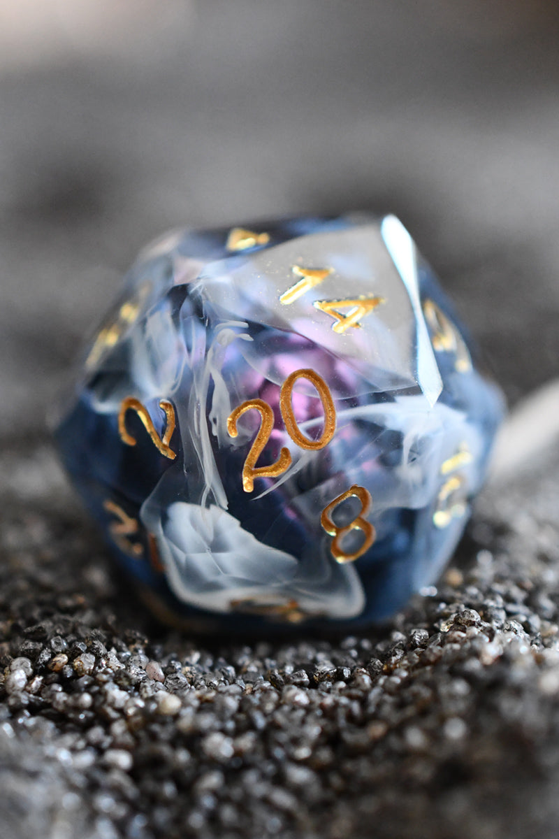 Black Lotus - Premium Sharp Edge Jewel-Cut Dice Set