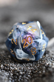 Black Lotus - Premium Sharp Edge Jewel-Cut Dice Set