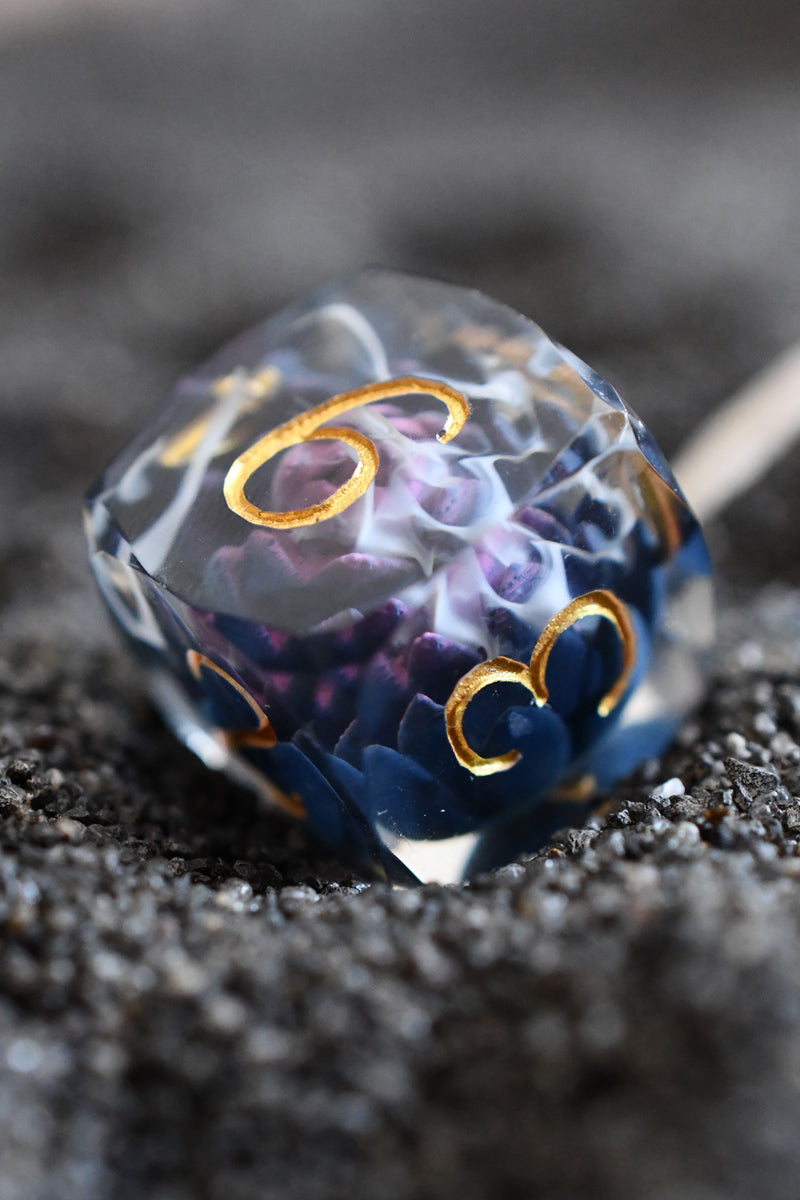Black Lotus - Premium Sharp Edge Jewel-Cut Dice Set