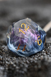 Black Lotus - Premium Sharp Edge Jewel-Cut Dice Set