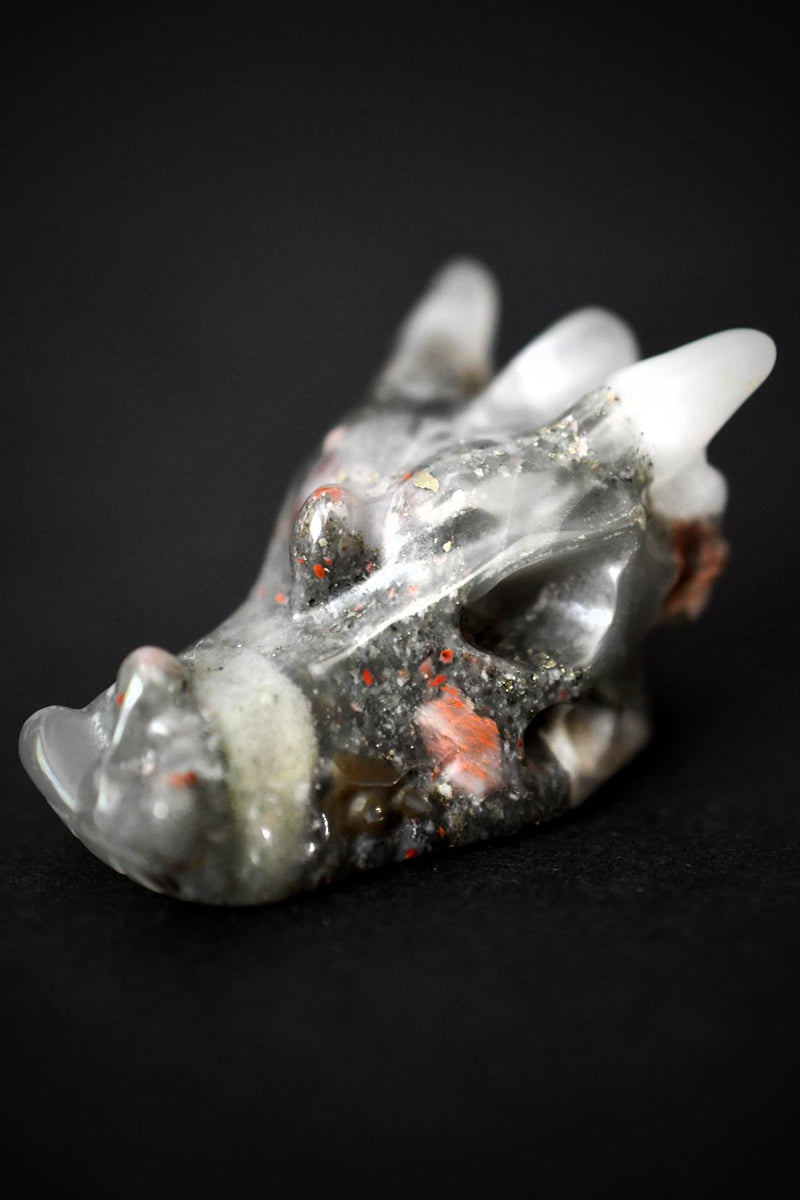 Bloodstone Dragon Skull