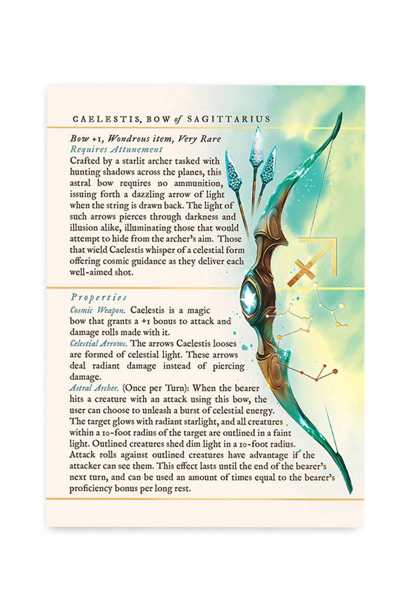 Caelestis, Bow of Sagittarius - December Art Card