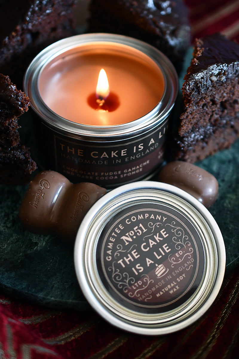 The Cake is a Lie - Gaming Candle