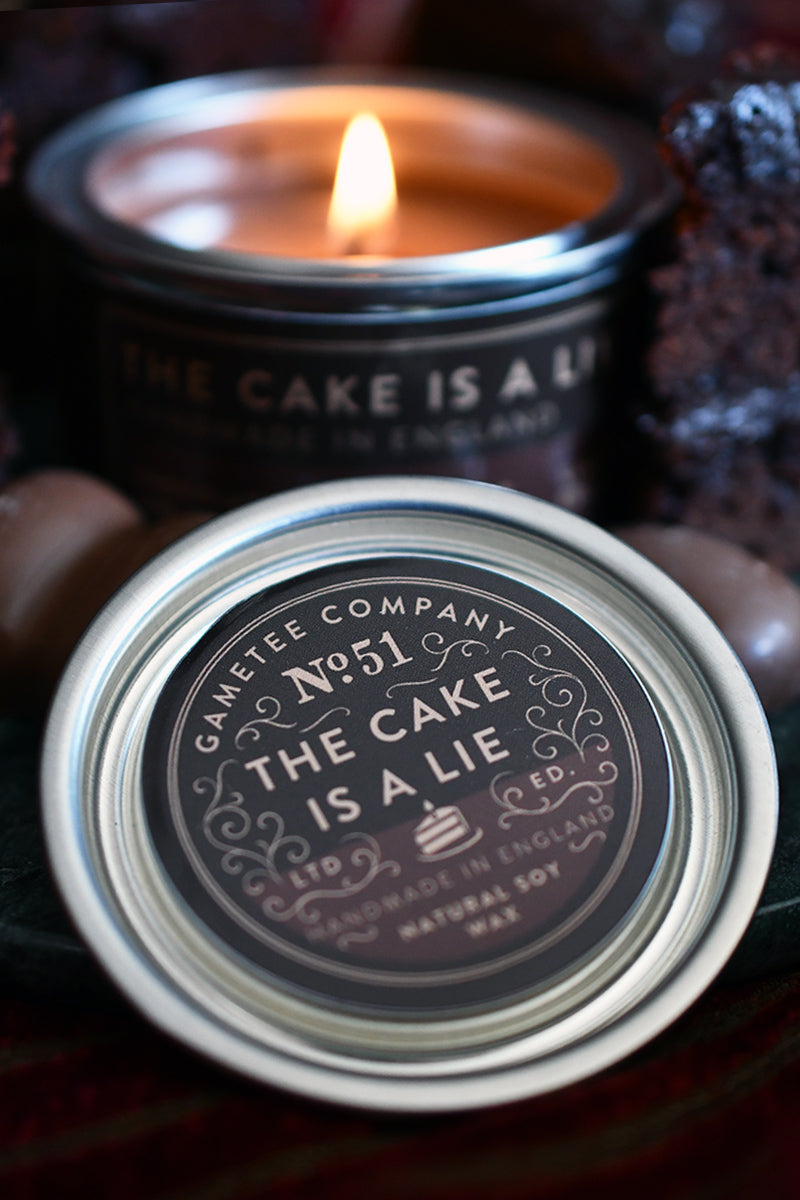 The Cake is a Lie - Gaming Candle