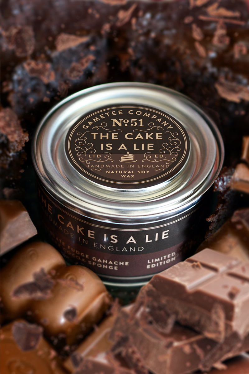 The Cake is a Lie - Gaming Candle