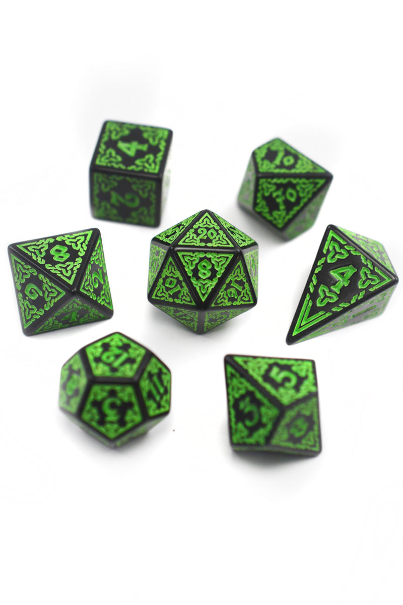 Celtic Shards - Acrylic Dice Set