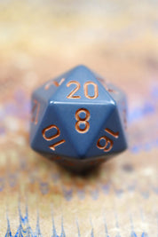 Chessex Dice Set - Dark Grey/Copper Opaque™️