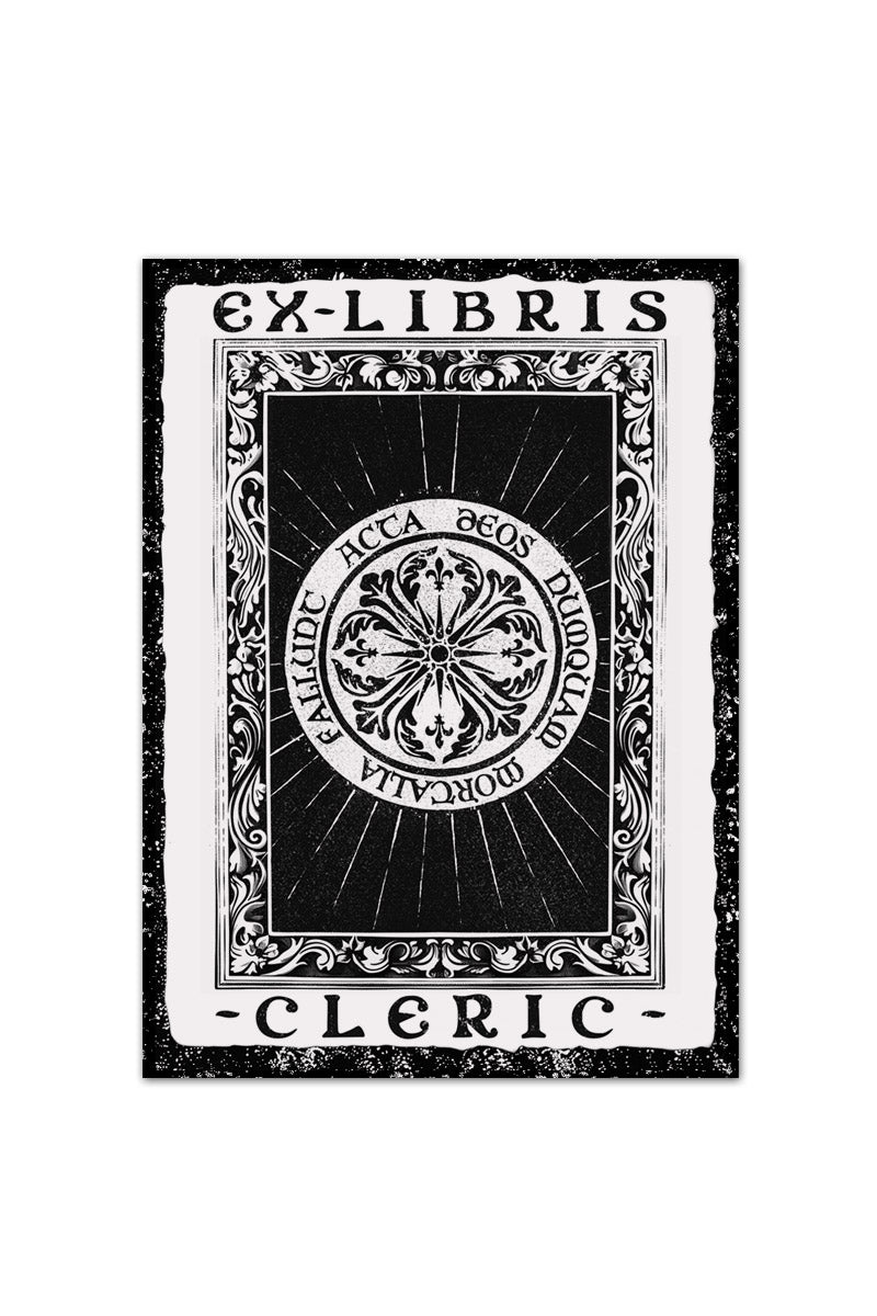Ex Libris Cleric - Luxury Textured Paper Bookplate