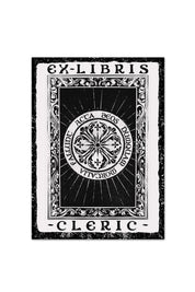 Ex Libris Cleric - Luxury Textured Paper Bookplate