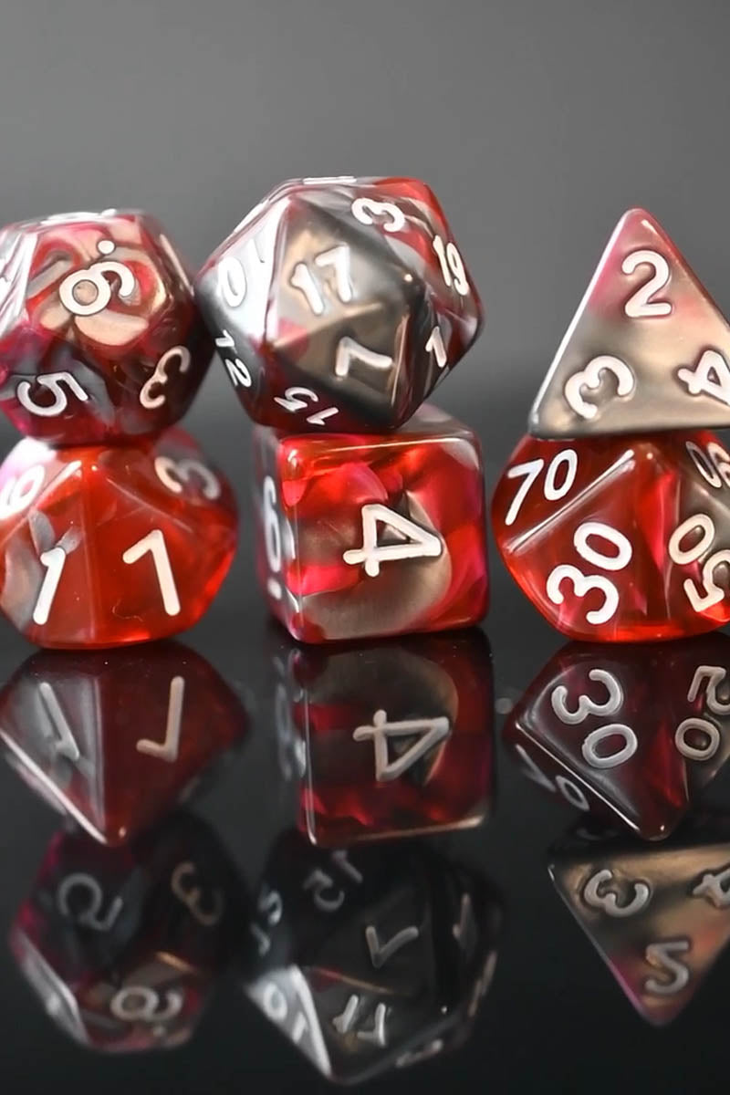 Crimson Rite - Acrylic Dice Set