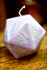 D20 Candle Duo - Green and Purple