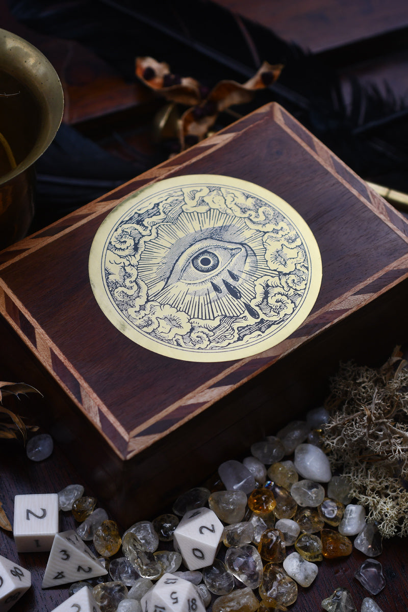 Defense Against the Evil Eye - Metallic Gold Sticker