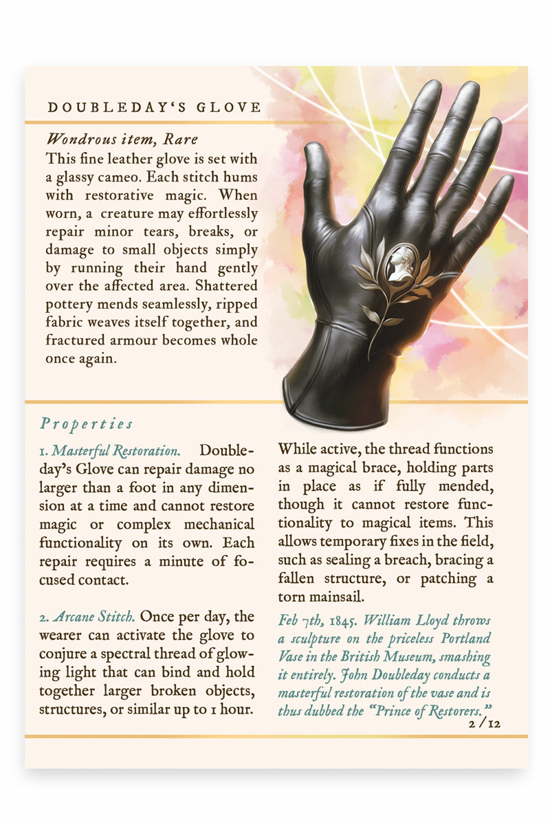 Doubleday's Glove - 2/12 Art Card