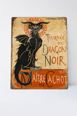 Dragon Noir - Large Tin Sign
