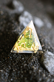 Emerald Geode - Premium Sharp Edge Dice Set