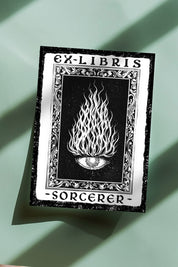 Ex Libris Sorcerer - Luxury Textured Paper Bookplate
