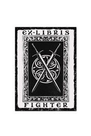 Ex Libris Fighter - Luxury Textured Paper Bookplate