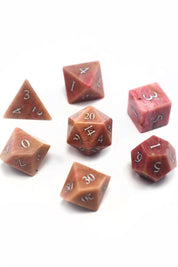 Fossilised Rosewood Gemstone Dice Set