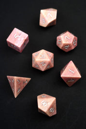 Fossilised Rosewood Gemstone Dice Set