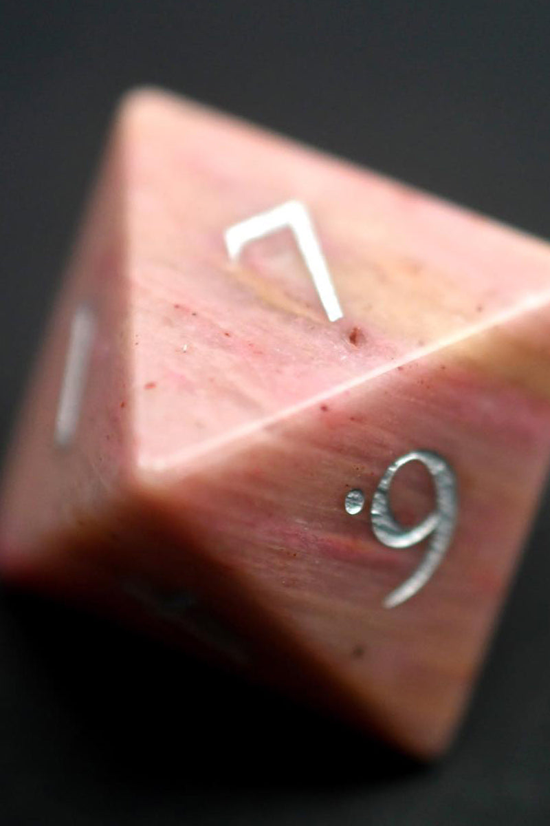Fossilised Rosewood Gemstone Dice Set