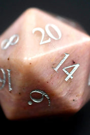 Fossilised Rosewood Gemstone Dice Set