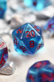Blue Blaze - Acrylic Dice Set