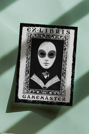 Ex Libris Game Master - Luxury Textured Paper Bookplate