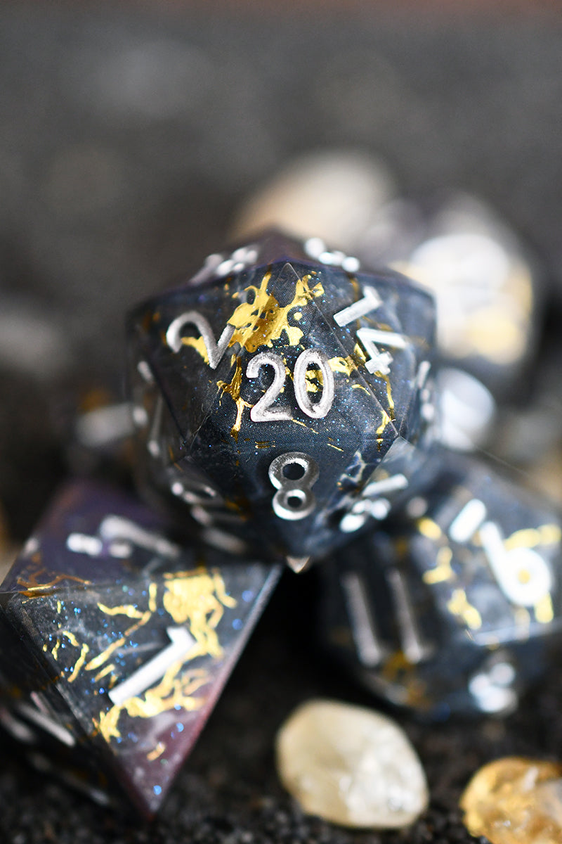 Goldrush - Premium Sharp Edge Dice Set