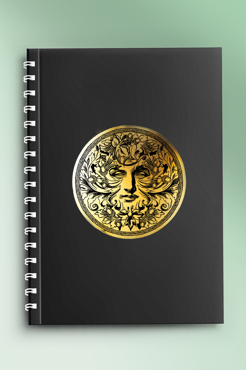 Green Man - Metallic Gold Sticker
