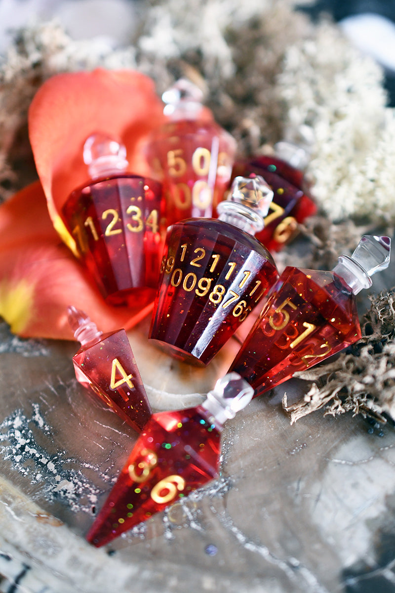 Health Potions - Resin Dice Set