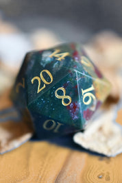 Indian Agate Gemstone Dice Set