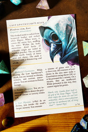 The Last Apothecary's Mask - 3/12 Art Card