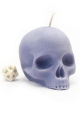 Parma Violet Scented Skull Candle
