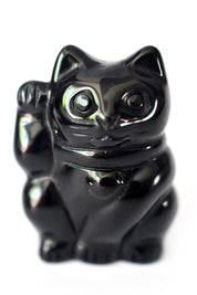 Obsidian Lucky Cat