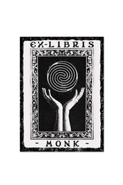 Ex Libris Monk - Luxury Textured Paper Bookplate