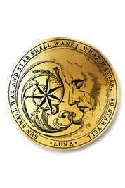 Luna - Metallic Gold Sticker
