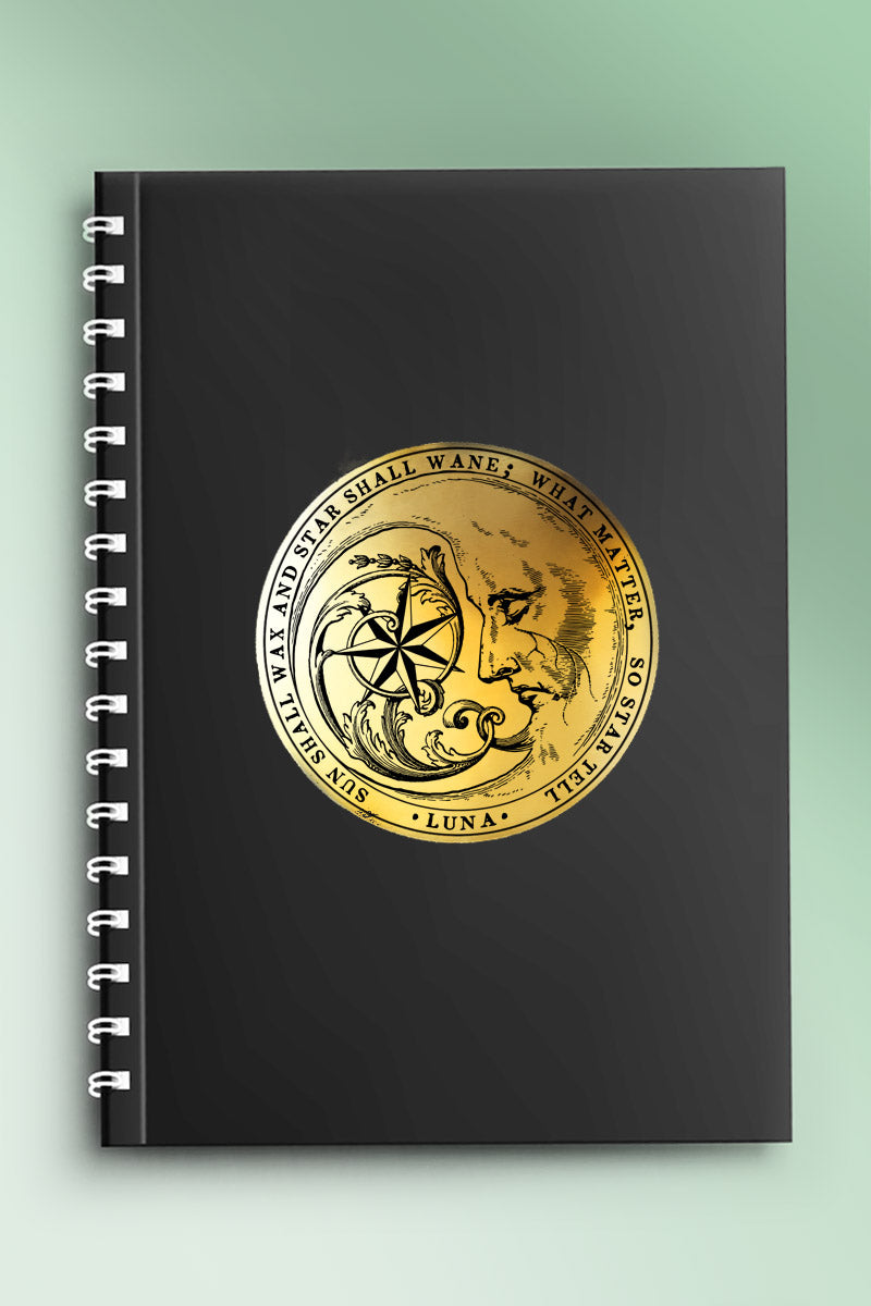 Luna - Metallic Gold Sticker