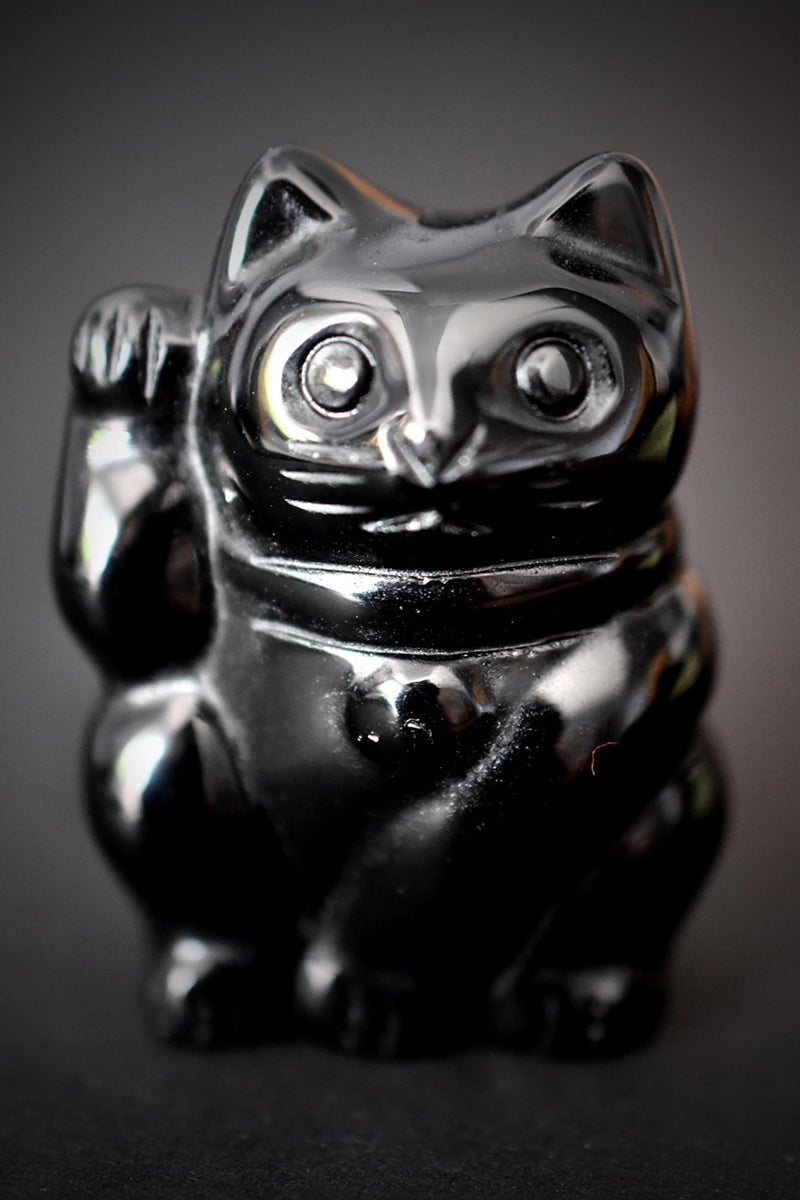 Obsidian Lucky Cat