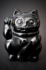 Obsidian Lucky Cat